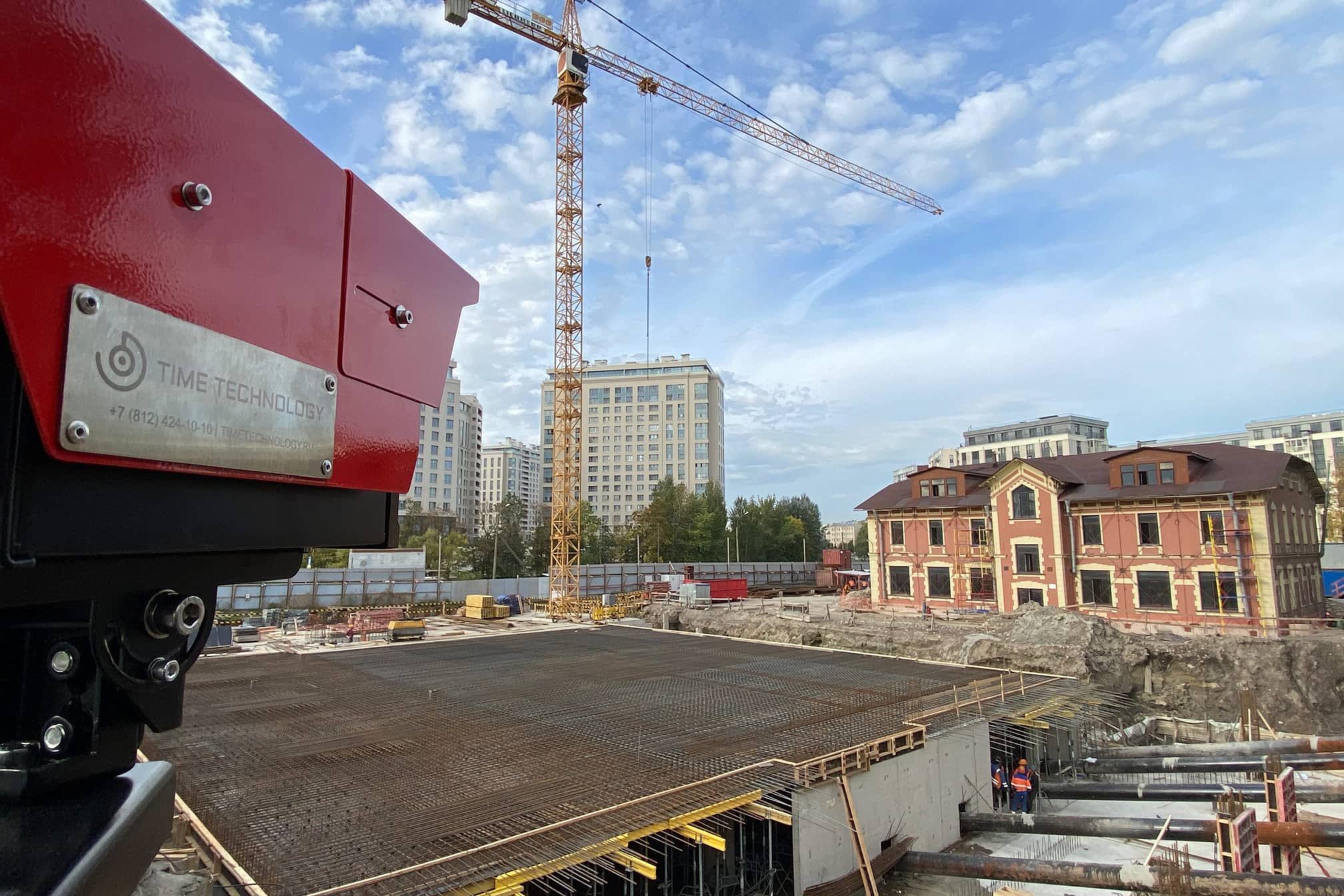 Таймлапс камера на строительном участке