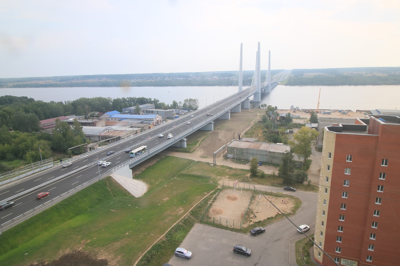 Строительство Архангельского моста