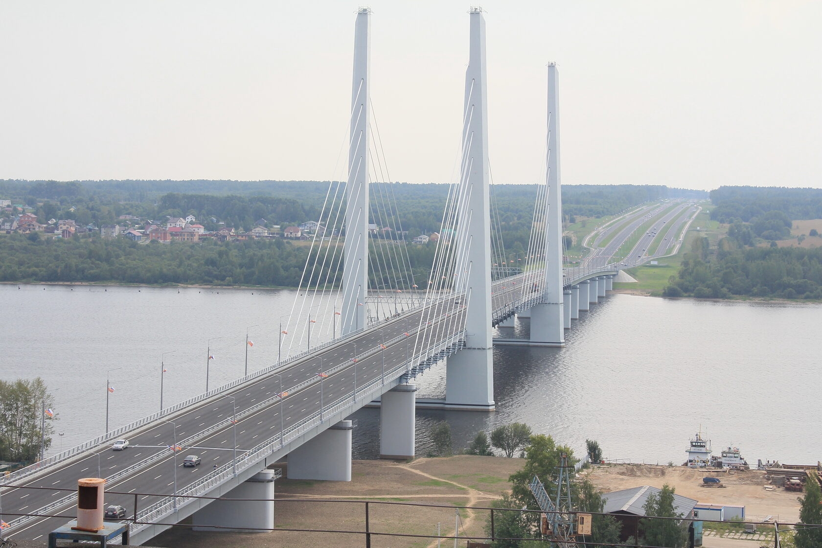 Строительство Архангельского моста