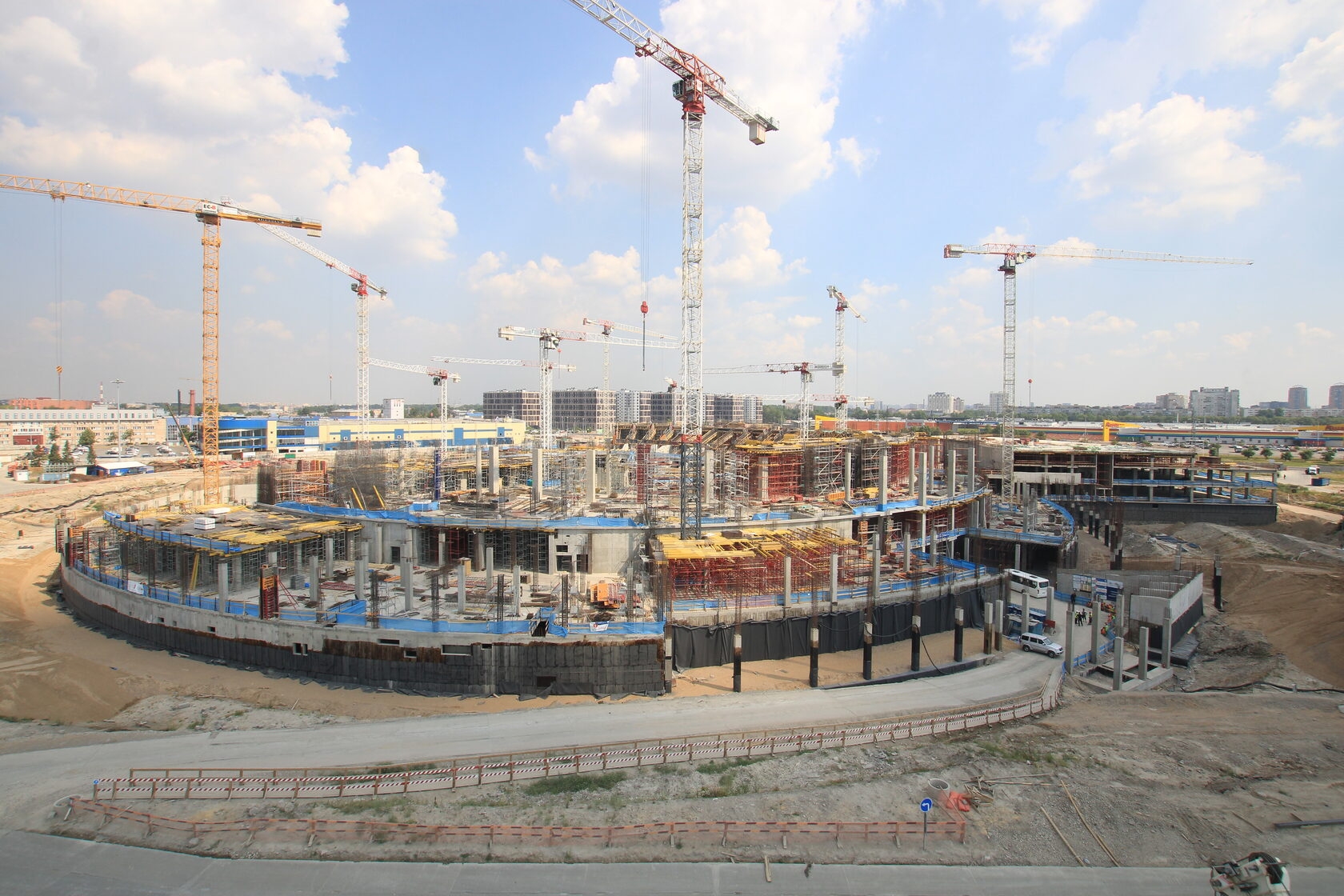 Панорама строительства СКА АРЕНА