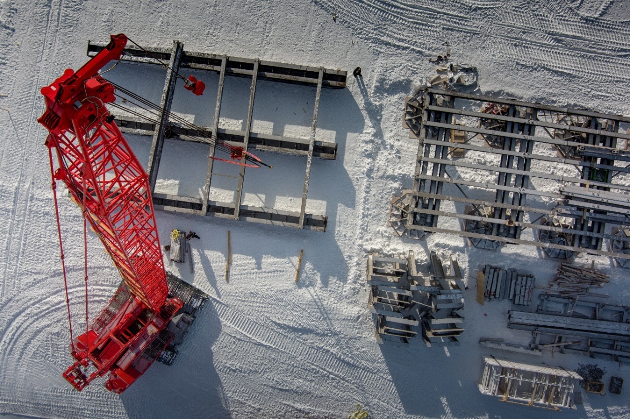 Вид сверху на станцию Восток