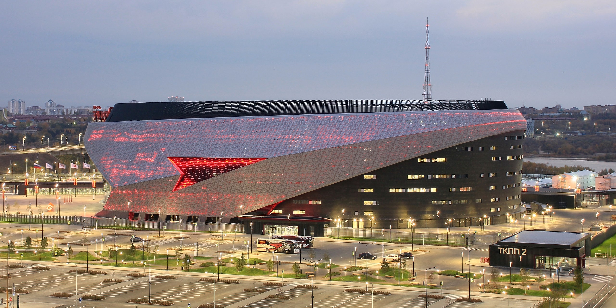 Таймлапс строительства Омск Арена после