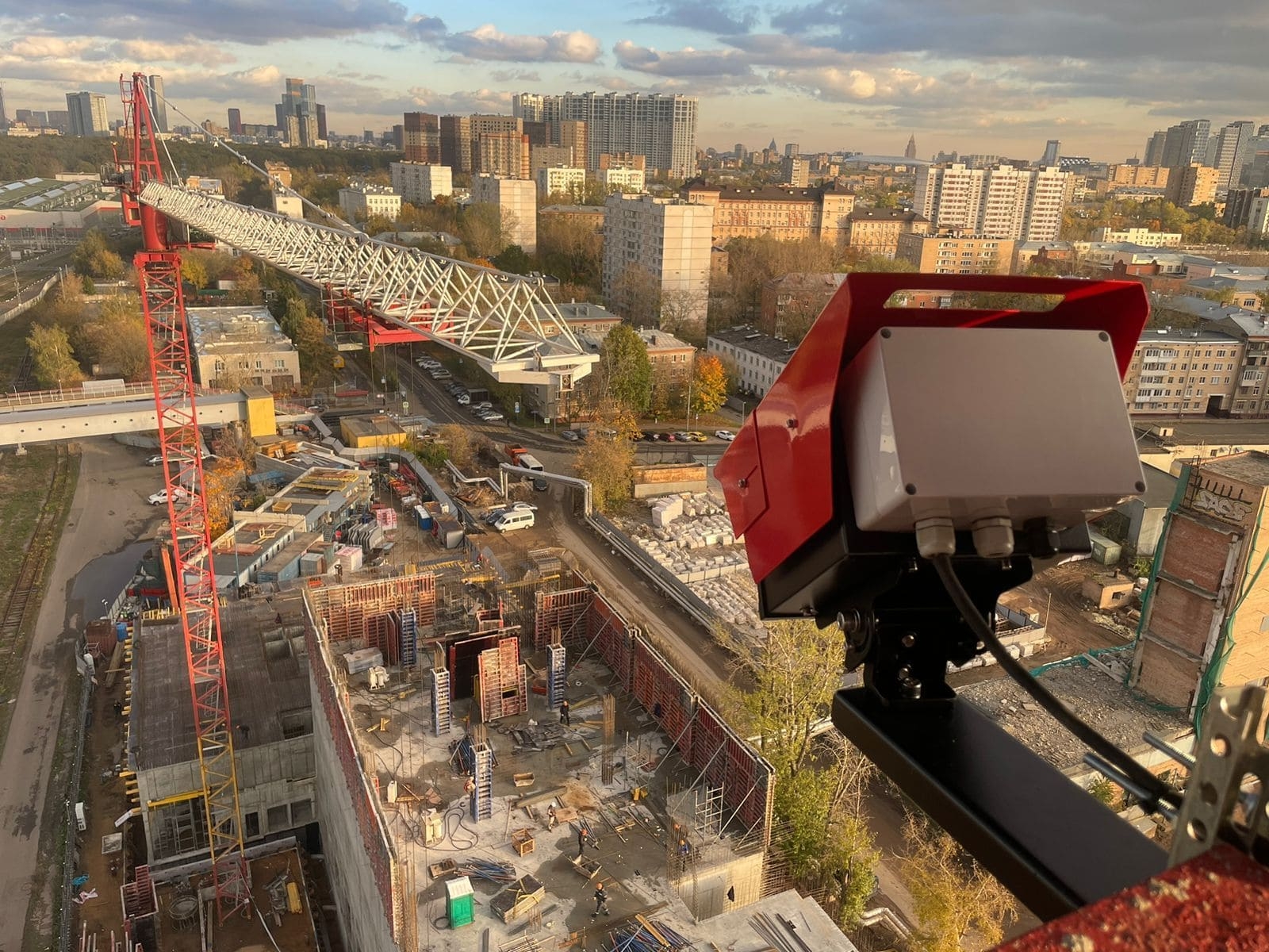 Таймлапс камера на строительном участке